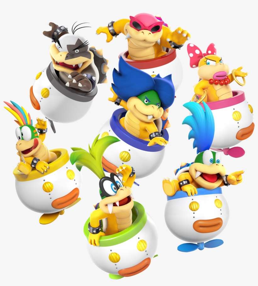 Koopalings And Bowser Jr Smash - Koopalings Smash Bros, transparent png download