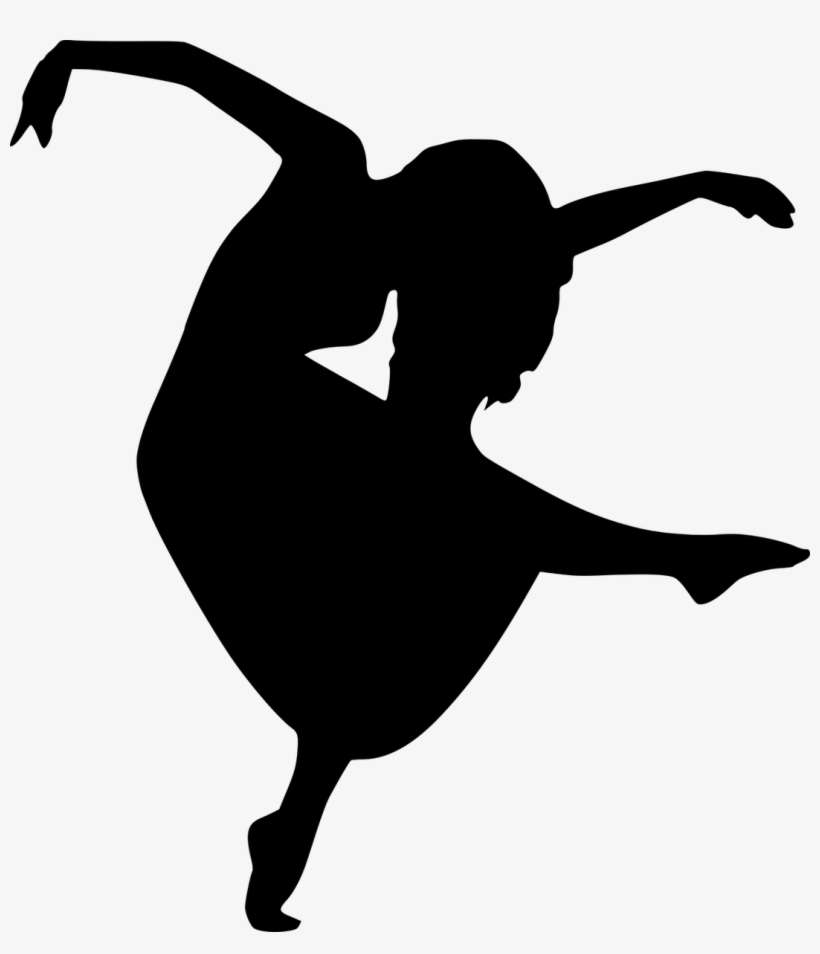 Dancer Silhouette Falling, transparent png download