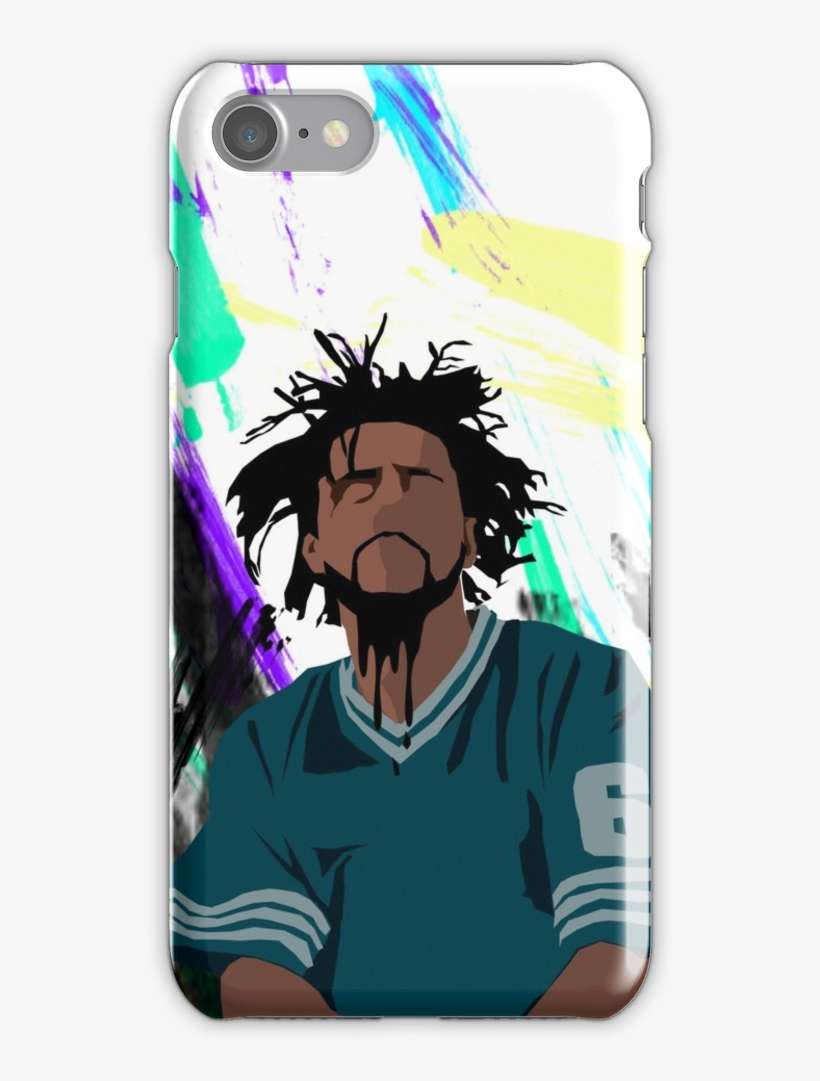 J Cole Iphone 7 Snap Case - Cartoon Drawings Of J Cole, transparent png download