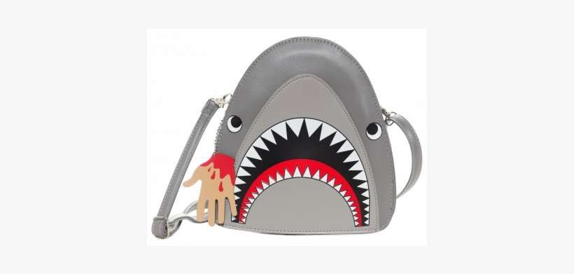 Shark Attack Crossbody Purse - Shark Drawstring Bag PNG Image ...