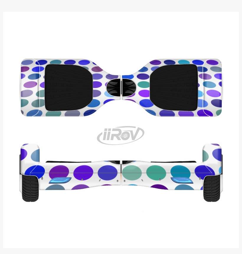 The Blue And Purple Strayed Polkadots Full-body Skin - Circle, transparent png download