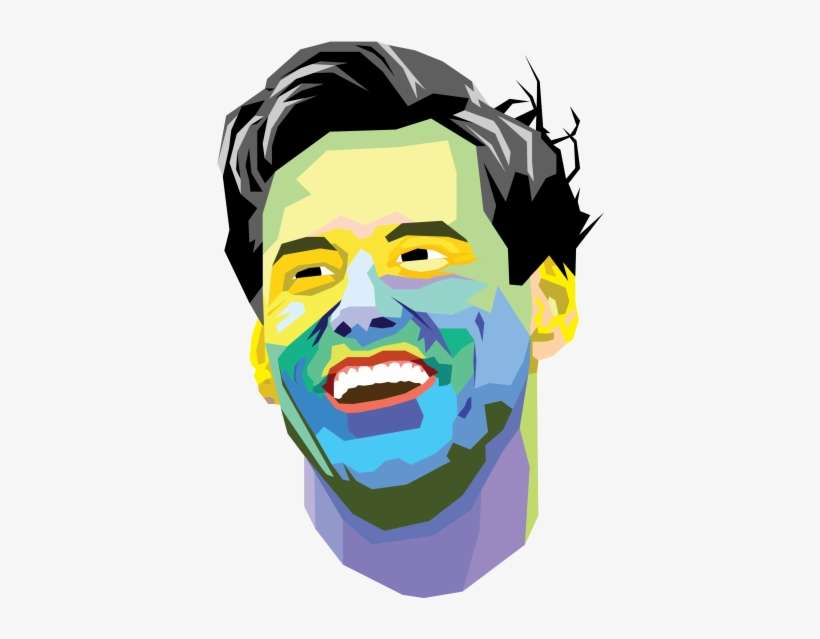 Jim Carrey Actor Low Poly Hd Wallpaper Desktop Background - Jim Carrey Illustration Png, transparent png download