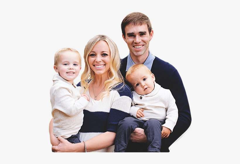 Parents And Kids Smiling - Dentist, transparent png download