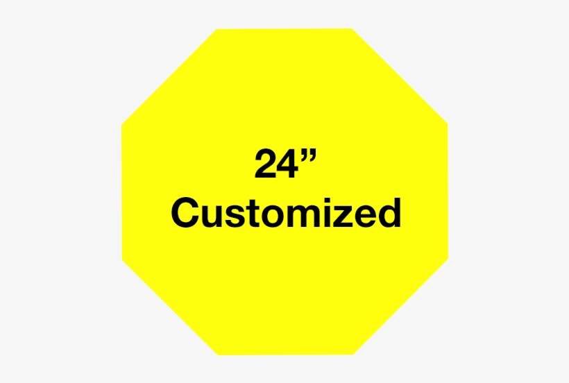Custom Yellow Octagon Shaped Safety Floor Signs - Bieber I Love My Beliebers, transparent png download