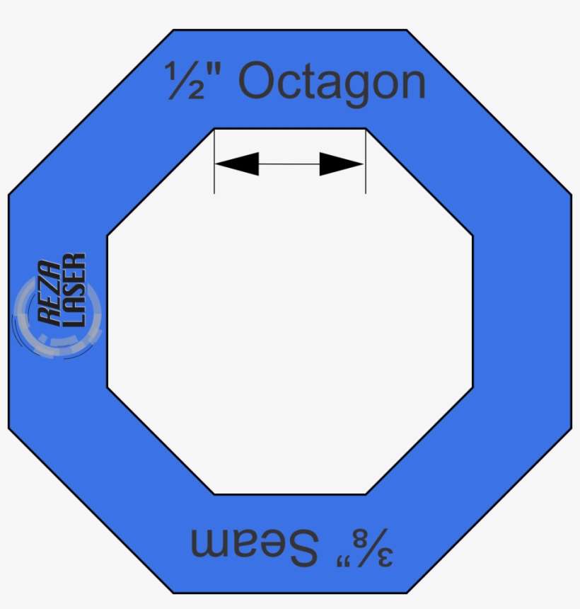 Octagon ½” Inch Acrylic Template I Spy With ⅜” Seam, transparent png download