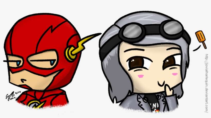 Banner Flash And Quicksilver Chibi Headshots By Jovialharlequin - Flash And Quicksilver Chibi, transparent png download
