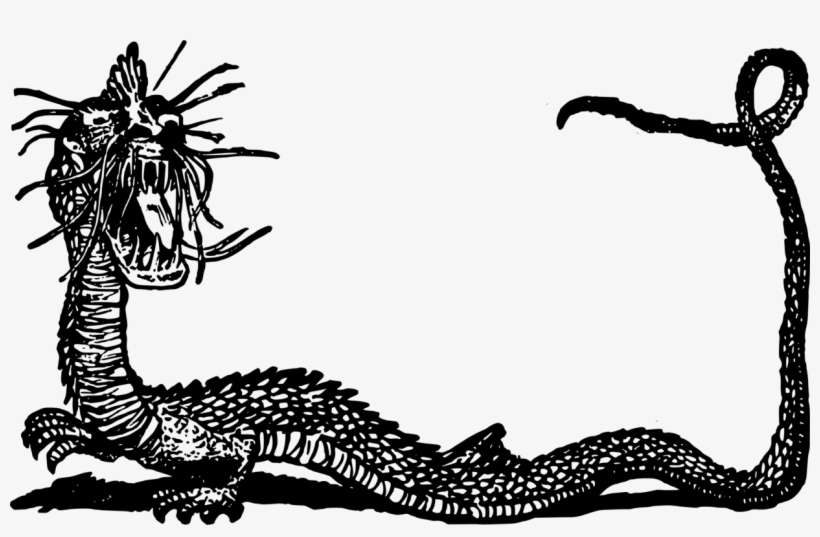 Chinese Dragon Picture Frames Serpent Japanese Dragon - Dragon Clipart, transparent png download
