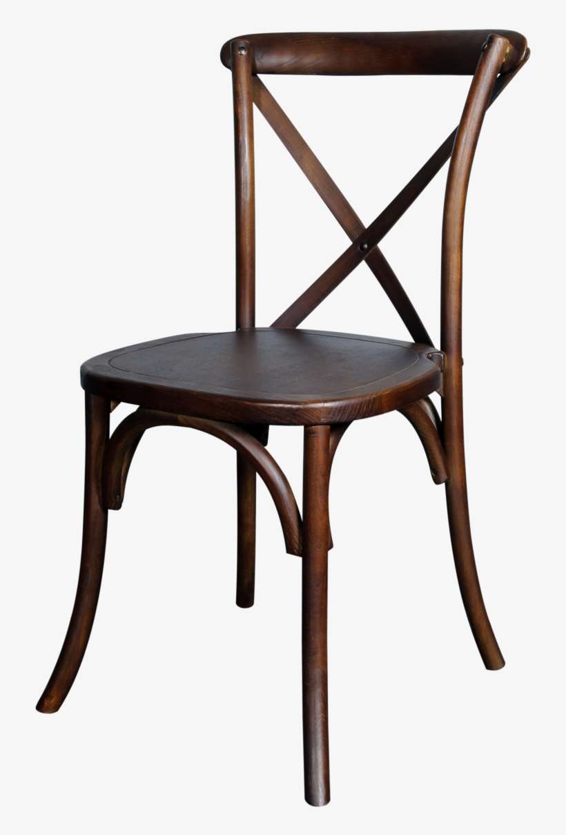Cross Back Chair Dark, transparent png download