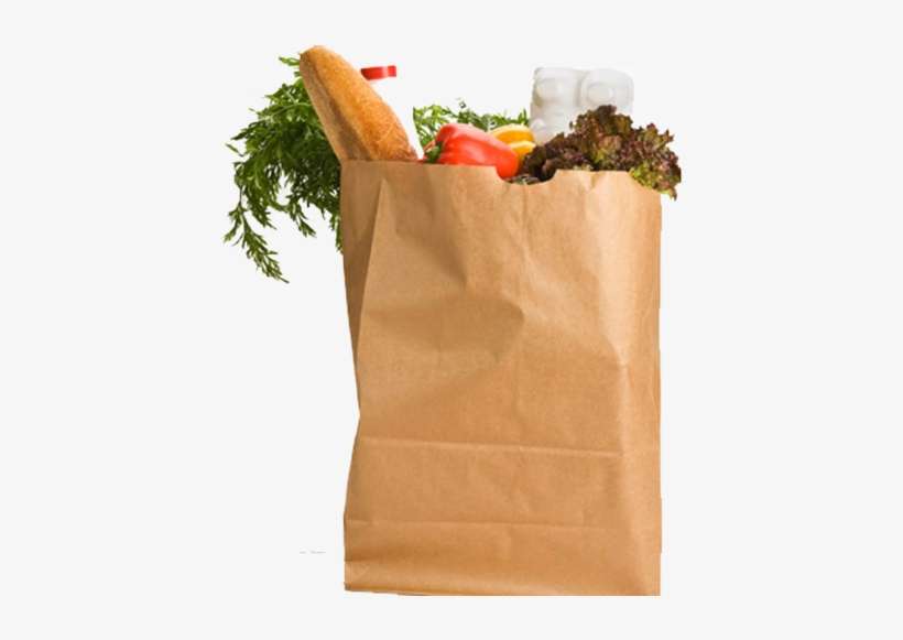 Food Paper Bag - Food Paper Bag Png, transparent png download