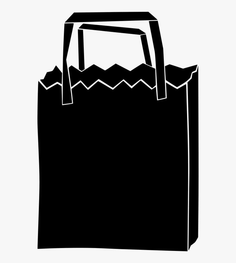 Groceries Vector Paper Bag - Shopping, transparent png download