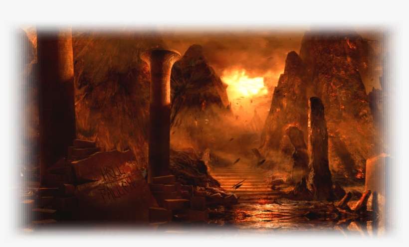 Castle On Fire Background, transparent png download