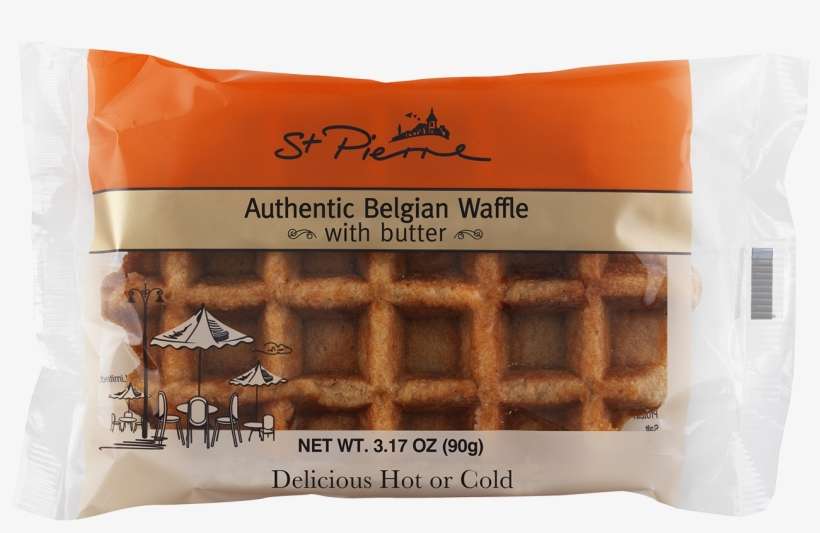 Wheat, Eggs, Milk And Soy - St Pierre Belgian Sugar Waffle With Butter: Box Of, transparent png download