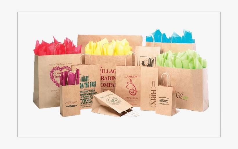 Custom Paper Bags - Natural Kraft Paper Shopping Bags 24"x7"x18" Quantity(500), transparent png download