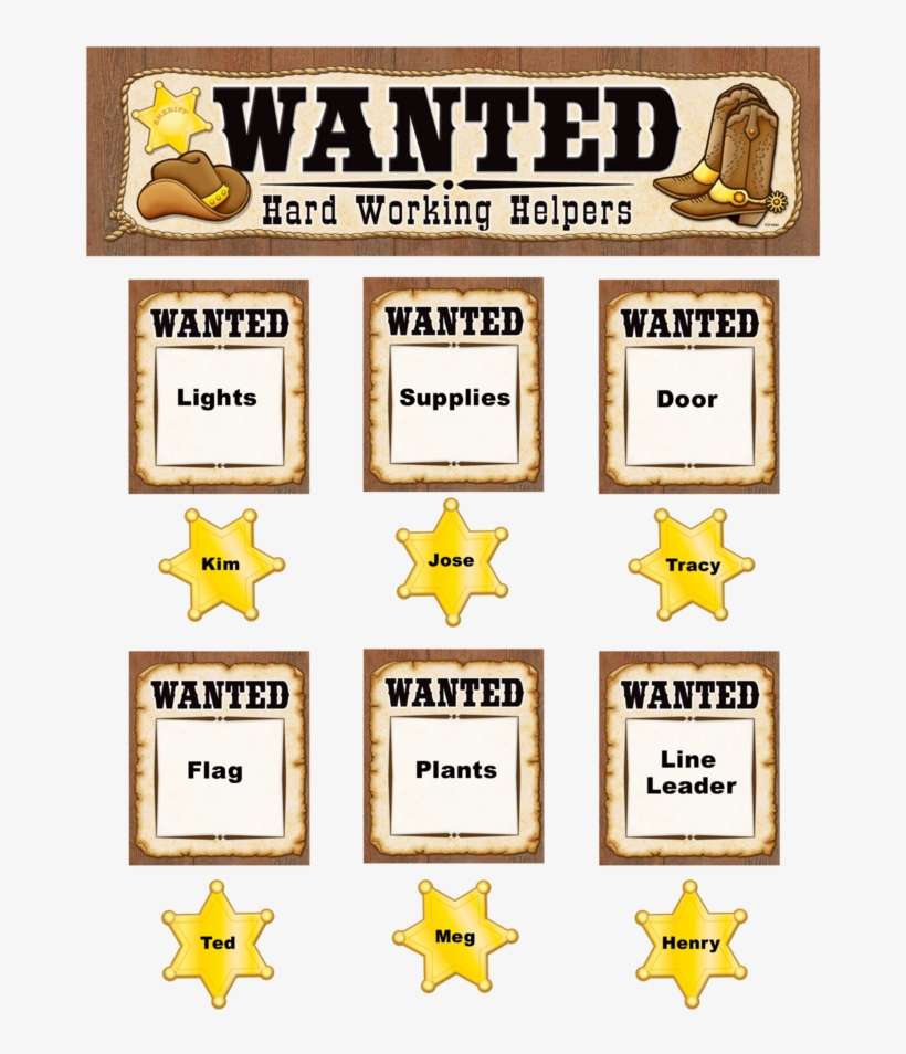 Western Helpers Mini Bulletin Board Image - Western Bulletin Board Ideas, transparent png download
