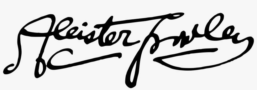 This Free Icons Png Design Of Aleister Crowley Signature, transparent png download