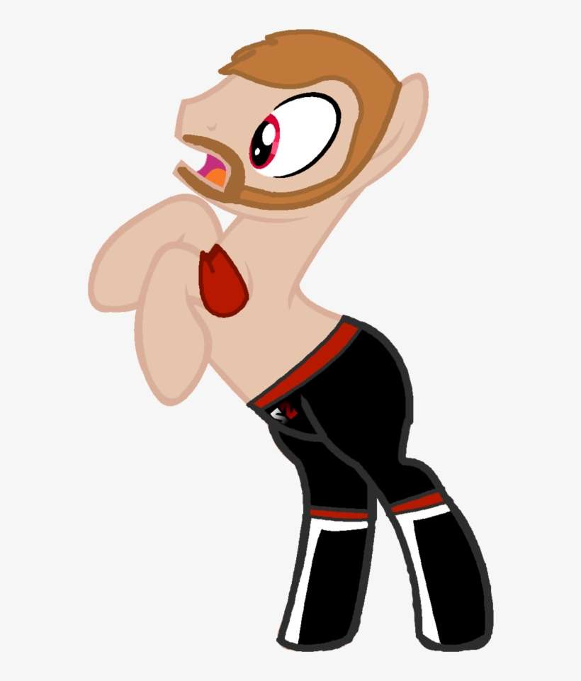 Digiradiance, Beard, Nxt, Ponified, Safe, Sami Zayn, - Cartoon, transparent png download