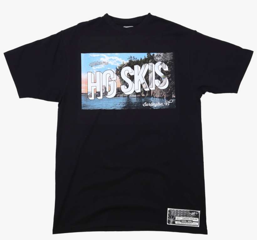 Hg Vacation Tee Black - Obey Black T Shirt, transparent png download