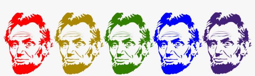Rainbow Lincoln Clipart, Vector Clip Art Online, Royalty - Abraham Lincoln Pillow Case, transparent png download