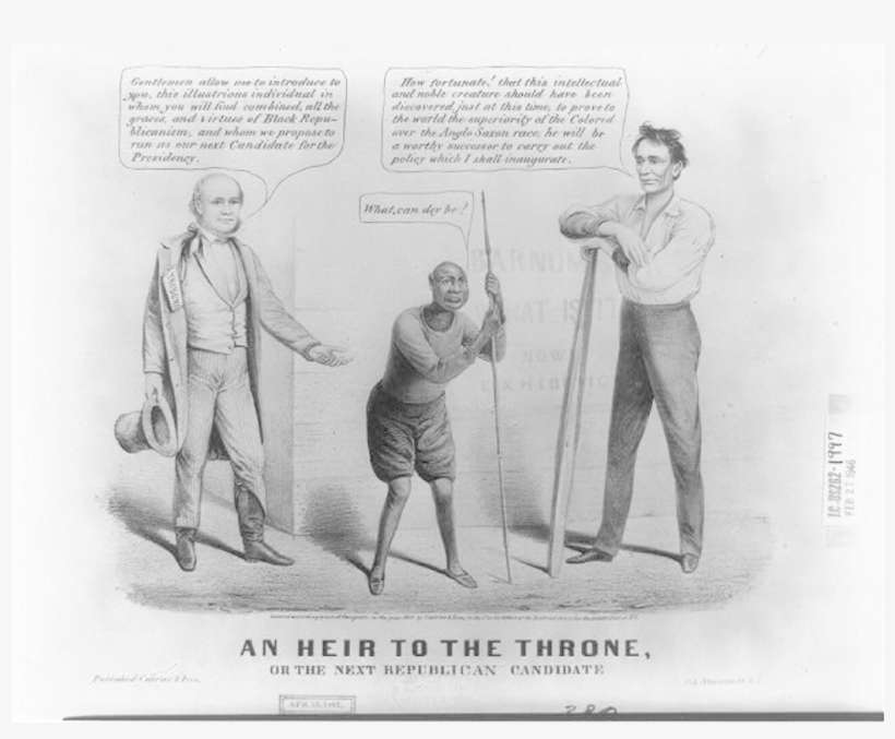 Editor Horace Greeley And Candidate Abraham Lincoln - Cartoons, transparent png download