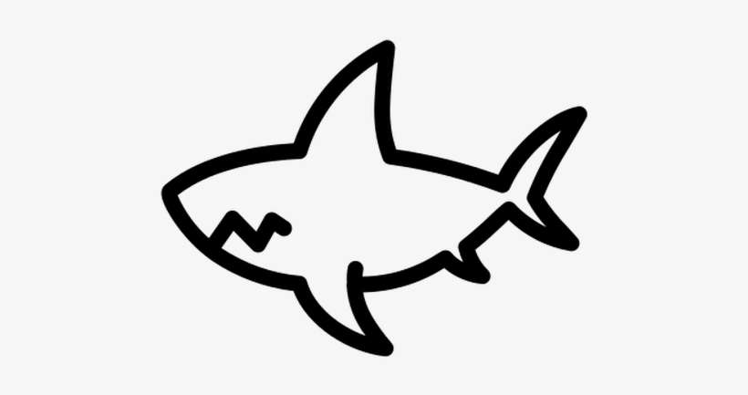 Go To Image - Shark Icon White Png, transparent png download