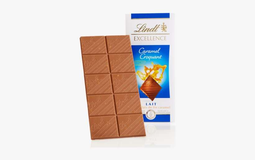 Crunchy Caramel Excellence Bar - Lindt Excellence Crunchy Caramel Chocolate Bar, transparent png download