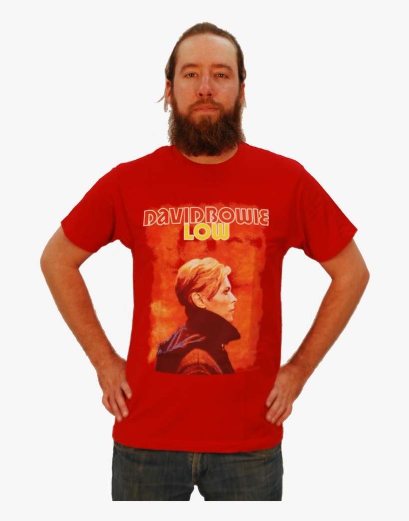 David Bowie "low" T-shirt - David Bowie Low Portrait T-shirt, transparent png download