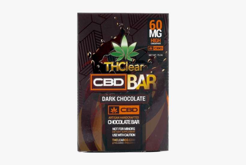 Cbd Dark Chocolate Bar 60mg - Dark Chocolate, transparent png download