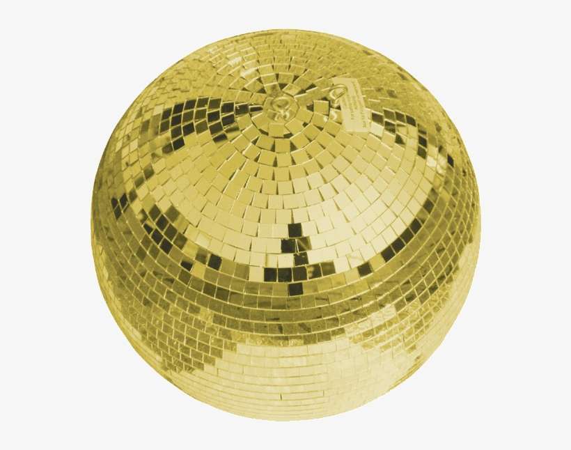 Mirror Ball Gold - Eurolite Mirror Ball 30 Cm Gold, transparent png download