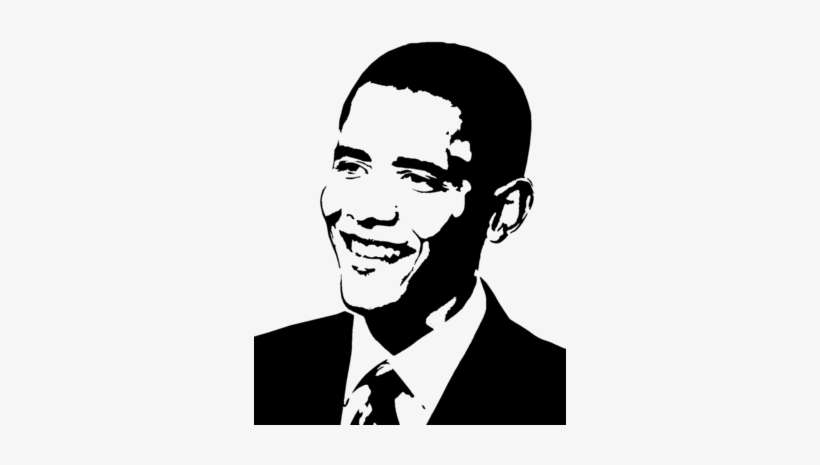Jpg Stock Barack Stencil Psd Png Stencils Pinterest - Obama Mural In Detention Center, transparent png download