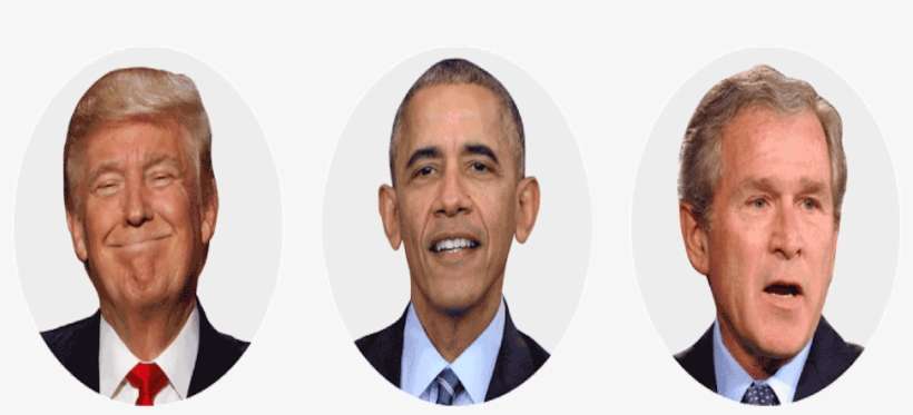 Bush Obama Trump - Bush Obama And Trump, transparent png download