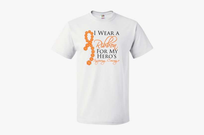 Leukemia Awareness I Wear A Ribbon For My Hero's Inspiring - Office Character T Shirt, transparent png download