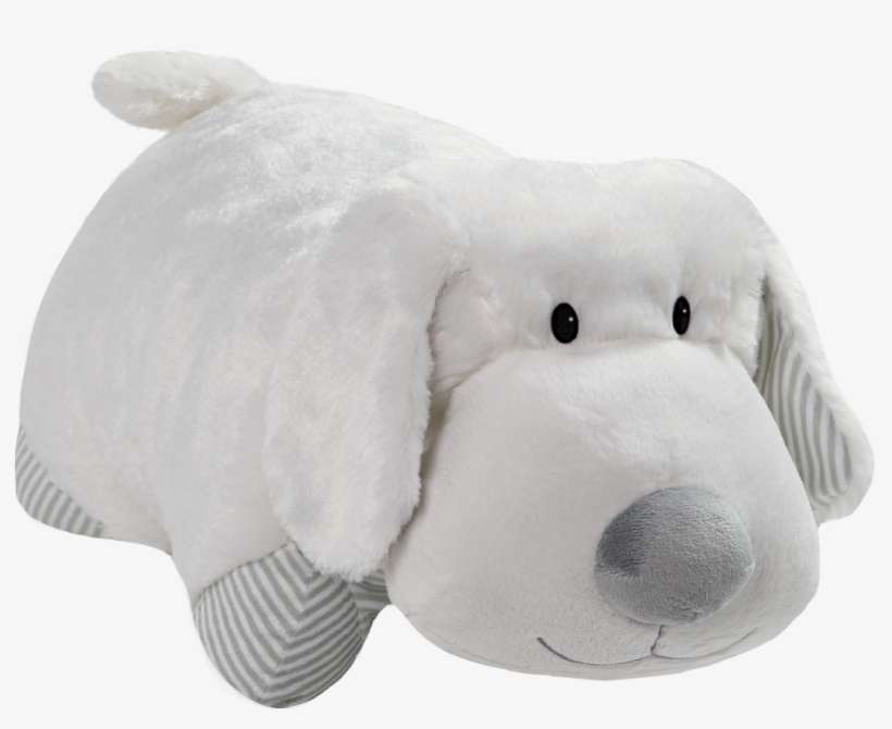 My First White Puppy Pillow Pet Png Image Transparent Png Free