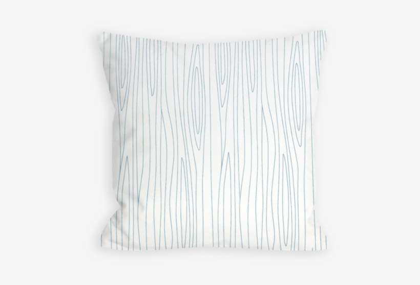Coraline's Frost Woodgrain Grey And White Pillow - Throw Pillow, transparent png download