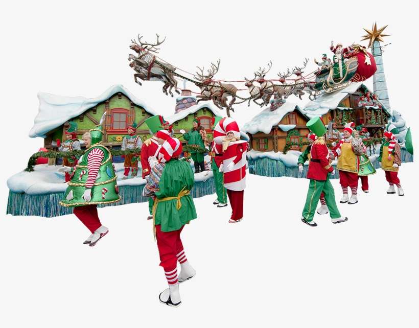 Image Santa's Sleigh - Macy's Thanksgiving Day Parade, transparent png download