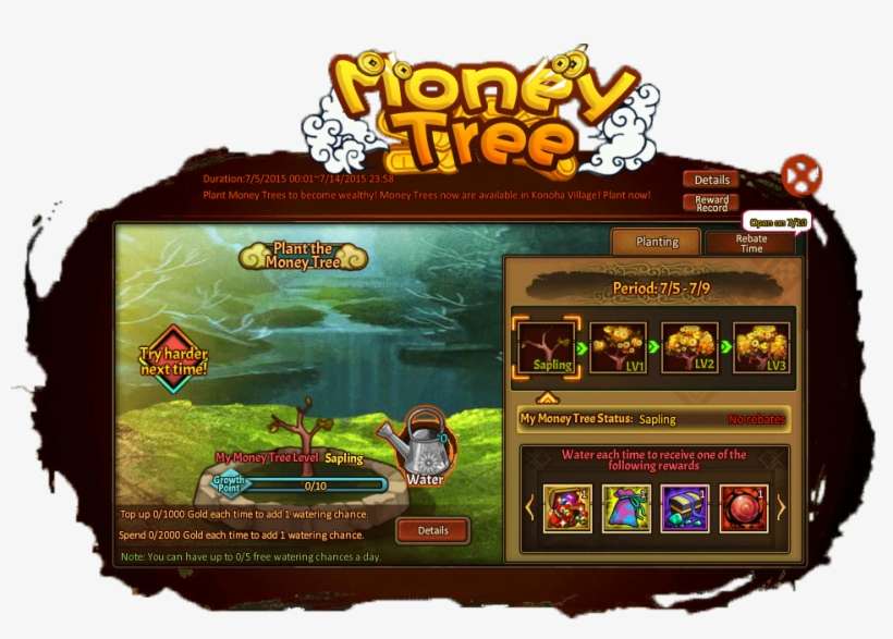 Money Tree Grid - Unlimited Ninja Money Tree, transparent png download