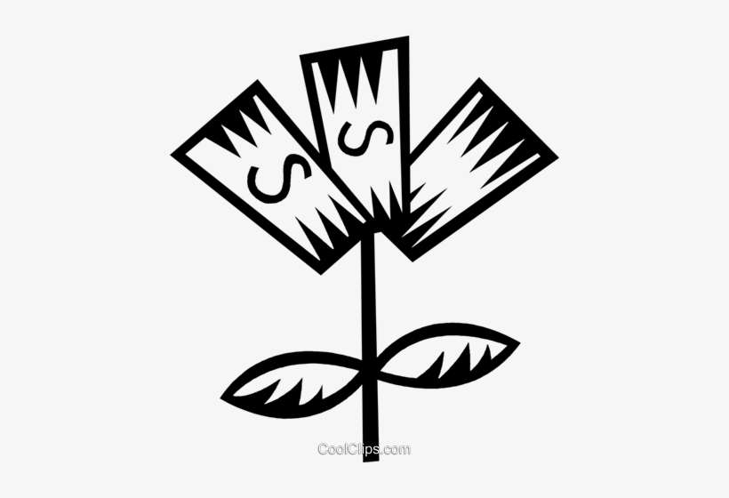 Money Tree Royalty Free Vector Clip Art Illustration - Emblem, transparent png download