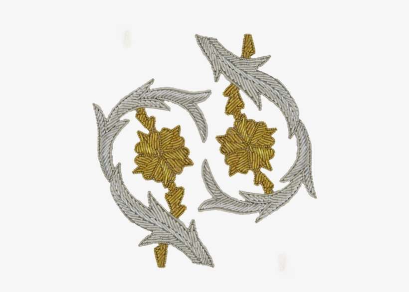 Repeat Pattern Flower Silver - Emblem, transparent png download