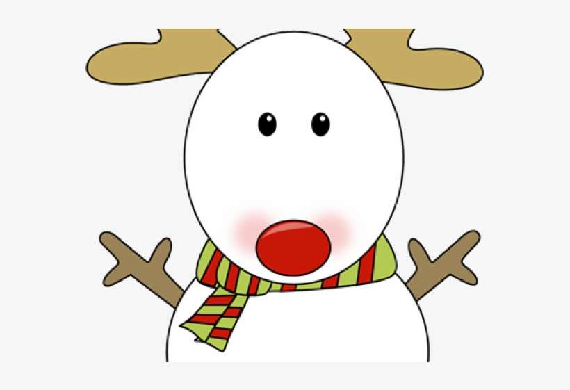 Snowman Clipart Reindeer - Head, transparent png download