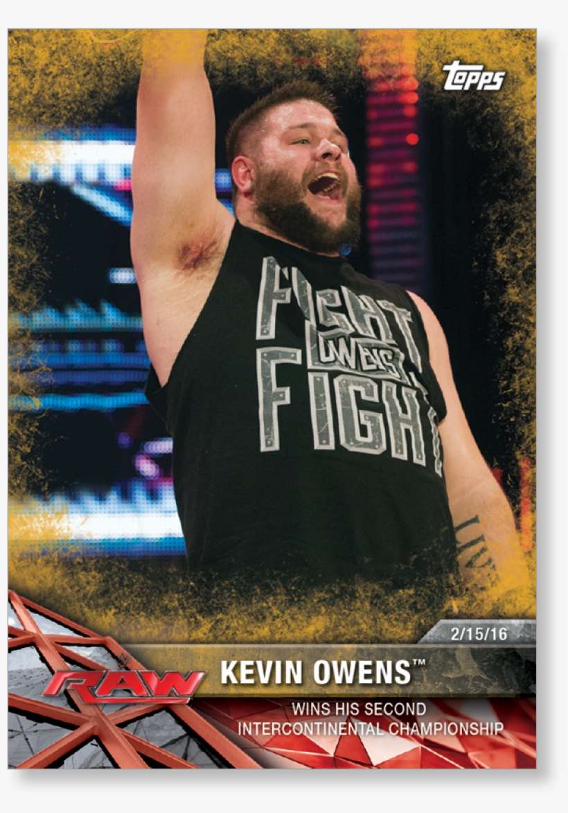 Kevin Owens 2017 Wwe Road To Wrestlemania Base Cards - Poster, transparent png download