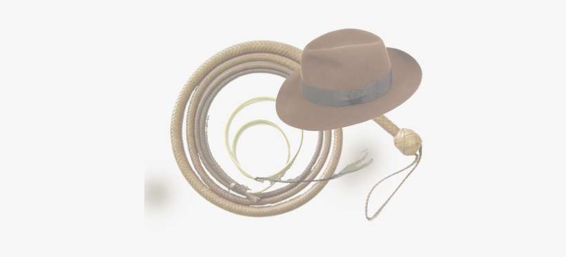 Haz Click En El Sombrero Y El Látigo Para Comenzar - Sombrero Y Latigo De Indiana Jones, transparent png download