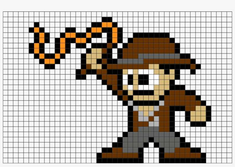 Pixel Art Indiana Jones Png Image Transparent Png Free Download On Seekpng