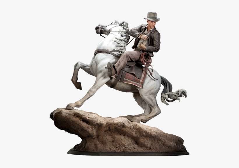 Indiana Jones 'pursuit Of The Ark' Polystone Statue - Nice Horse Sculpture Png Png, transparent png download