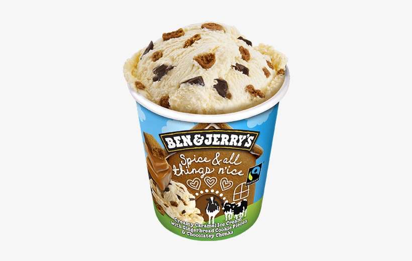 Spice & All Things N'ice Pint - Ben And Jerry's All Things N Ice, transparent png download