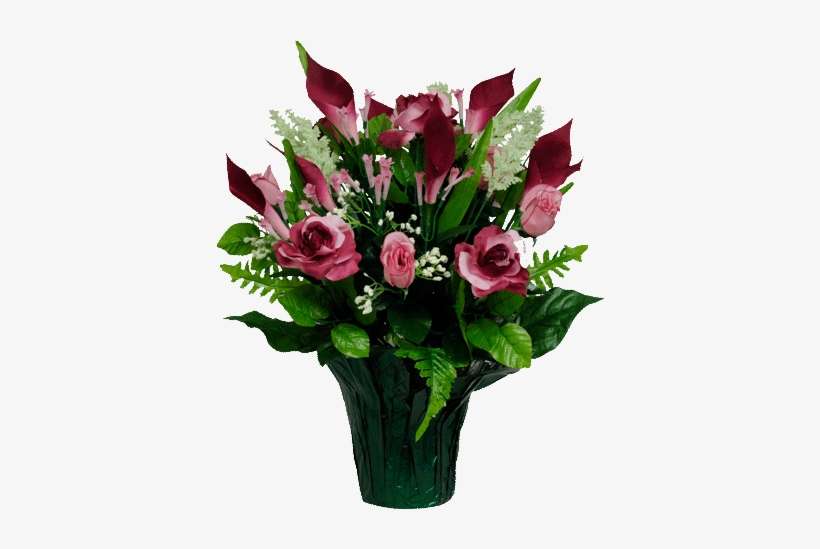 Burgundy And Pink And White Calla Lily Bouquet, transparent png download