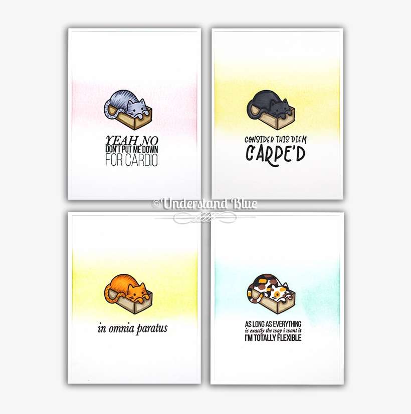 Cat Card Set By Understand Blue - Peugeot, transparent png download
