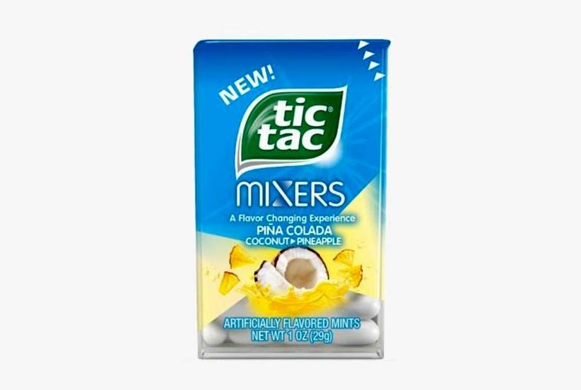 Tic Tac Mixers Pina Colada Mints - Tic Tac Mixers Pina Colada, transparent png download