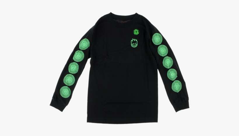 Spitfire Bighead Swirl Lit Glow Long Sleeve Shirt - Skate, transparent png download