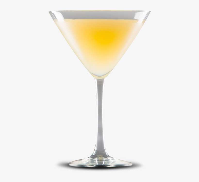 Cuban Pina Colada Cocktail - Martini Glass, transparent png download