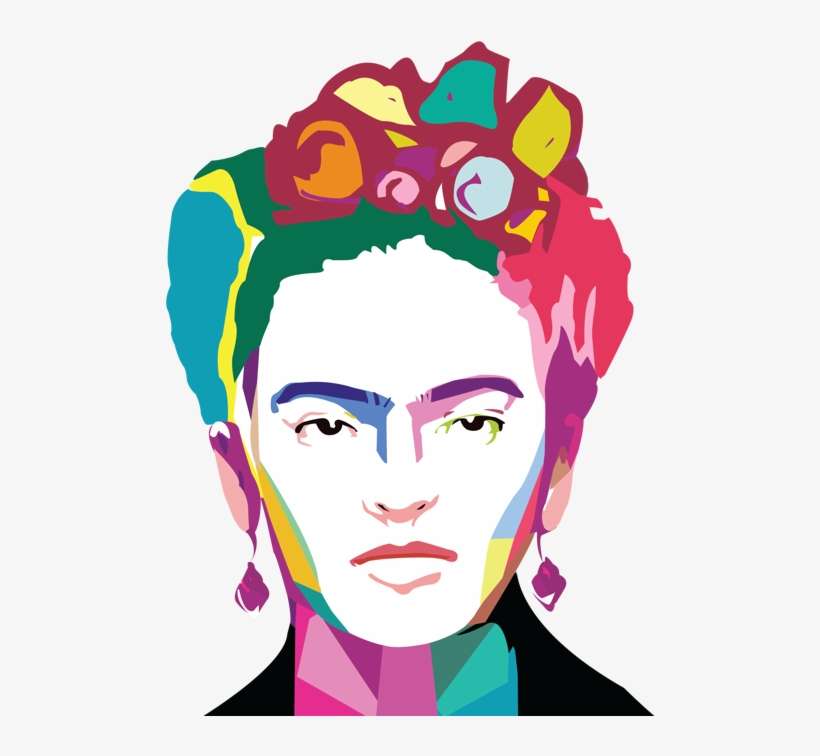 Clip Art Black And White Download Frida Kahlo Createconjuliytani - Frida Kahlo, transparent png download