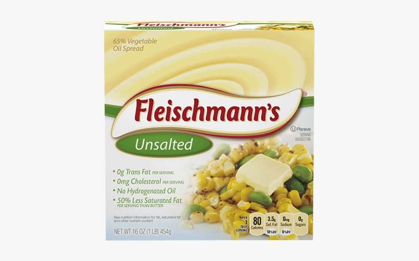 Unsalted - Stick - Fleischmann's Margarine, Unsalted - 16 Oz Box, transparent png download